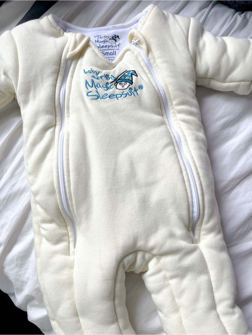 Sleepsack - Baby Merlin’s Magic Sleepsuit - Size small 3-6 months - yellow